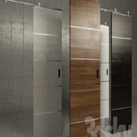 Supra Stainless Steel Contemporary Barn Door Hardware