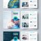 Teal and Blue Gradient Bifold Brochure Layout with Circles 357916044