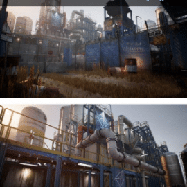 Unreal Engine Marketplace – Post-Apocalyptic Industrial Scene