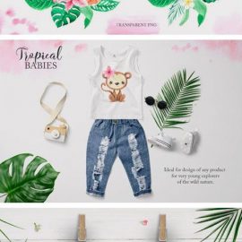 Watercolor Tropical Animals Clipart 4125839