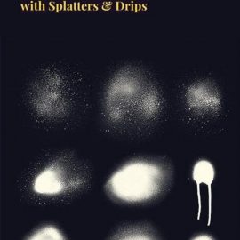 20 Spray Paint Brushes for Photoshop with Splatters & Drips Free Download