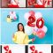 45 Foil Red Balloons Overlay 4083912 Free download