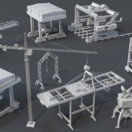 Artstation Cranes 11 pieces by Armen Manukyan