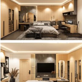 Bedroom Interior Scene By Phuc La Free Download