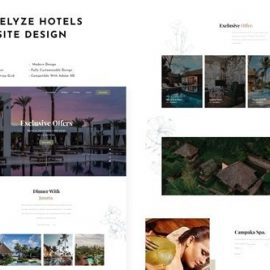 Castelyze Hotel Website Design Template Free Download