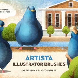 CreativeMarket Artista Affinity Designer Brushes Free Download