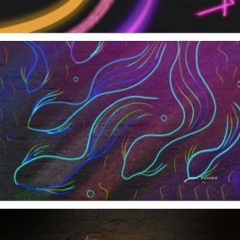 CreativeMarket Neon brush set for Procreate Free Download