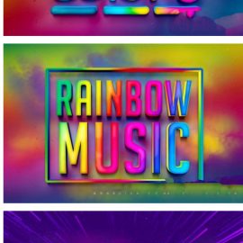 CreativeMarket Rainbow Colors Photoshop Text Effect 5033957 Free Download