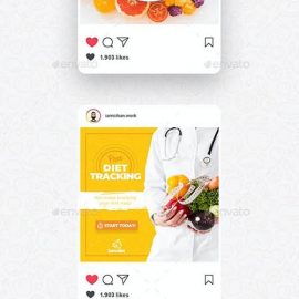 GraphicRiver Diet Instagram Post Template 26492343