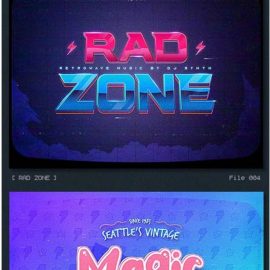 GraphicRiver Synthwave 80s Retro Text Effects V3 26742705 Free Download