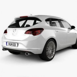 Opel Astra J hatchback 5 door 2012 3D model Free Download