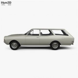 Opel Rekord (C) Caravan 1967 3D model Free Download