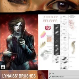 Painterly Photoshop Brushes with Sharp Details Free Download