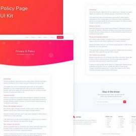 Privacy & Policy Page Template UI Kit Free Download