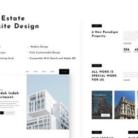 Real Estate Website Design Template Free Download