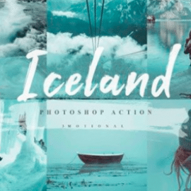 10 Iceland Photoshop Actions, ACR LUT 4593069