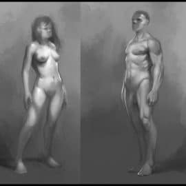 The Art of Daarken – Female and Male Pose