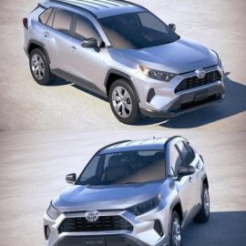 Toyota RAV4 LE 2019 3D Model Free Download