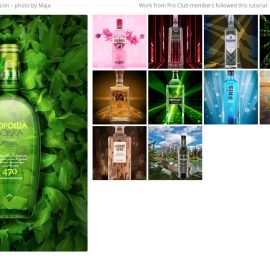 Beverage Photography with Digital Background