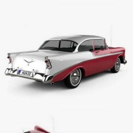 Chevrolet Bel Air hardtop 1956 3D model Free Download