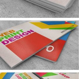 Close-up Business Card Mock-ups Free Download