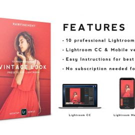 CreativeMarket – 10 Vintage Mobile Lightroom Presets 4768263