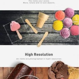 CreativeMarket Ice Cream Scene Creator #01 4487477 Free Download