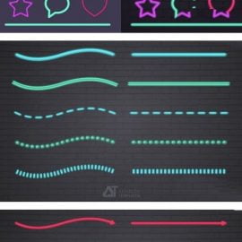 CreativeMarket – Neon Brush Pack Affinity Designer 4966922 Free Download