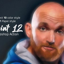 CreativeMarket – Paint Photoshop Action 5183417