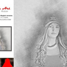 CreativeMarket – Sketch Art Photoshop Action 5244322