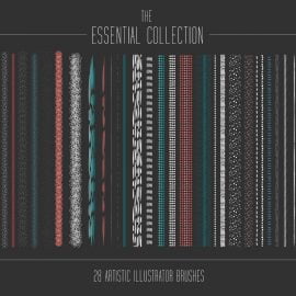 Essential Artistic Illustrator Brush Collection