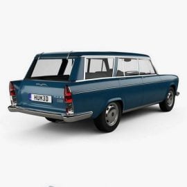 Fiat 2300 Familiare 1963 3D model Free Download