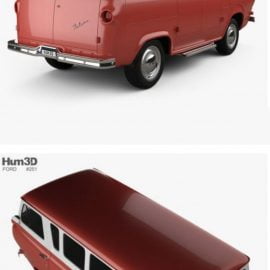 Ford E-Series Falcon Club Wagon 1963 3D model Free Download