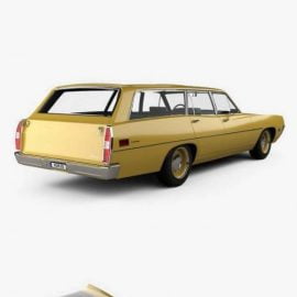 Ford Torino 500 Station Wagon 1971 3D model Free Download