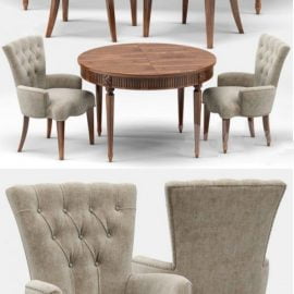 Gustavian Extension Table and Toulouse French Armchair Free Download