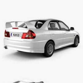 Mitsubishi Lancer Evolution 1997 3D model Free Download