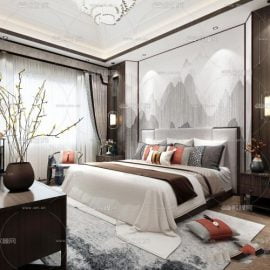 Modern Style Bedroom 456 Free Download