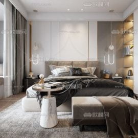 Modern Style Bedroom 466 Free Download