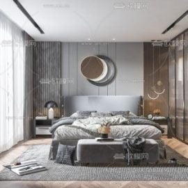 Modern Style Bedroom 487 Free Download