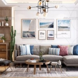 Modern Style Livingroom 447 Free Download