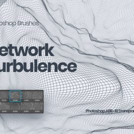 Network Turbulence Photoshop Brushes