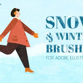 Snow and Winter Brushes for Adobe Illustrator