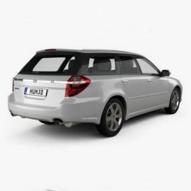 Subaru Legacy station wagon 2008 3D model Free Download