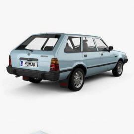 Subaru Leone estate 1978 3D model Free Download