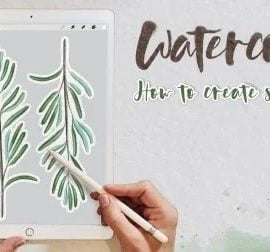 Watercolor Illustrations in Procreate 5 How to create stickers Free Download