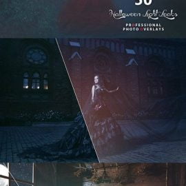 50 Halloween Light Leaks Photo Overlays Free Download