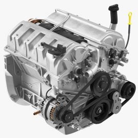 Car Engine 3D model Free Download