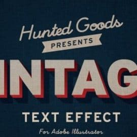 Create a Vintage Text Effect using Adobe Illustrator