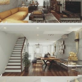 Interior livingroom Scene Sketchup By NguyenHaDuy Free Download