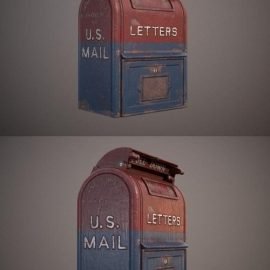 Mailbox 3D model Free Download